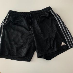 Adidas Black Exercise Shorts with Lining